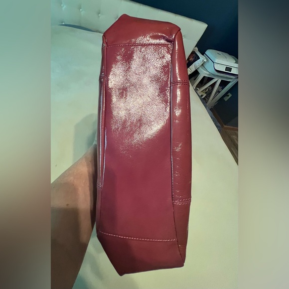 Coach Madison Mia Raspberry Patent Leather Bag 15738 - Picture 14 of 14